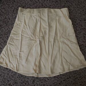 Cream A-Line Skirt